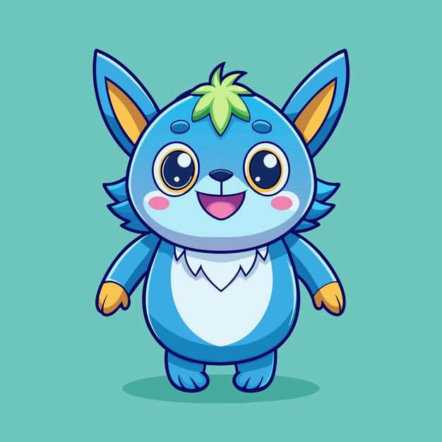 Cute cartoon mascot illustration style