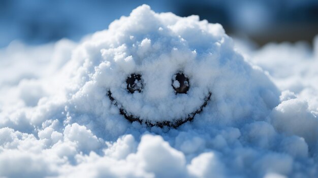 cute cartoon smile character smile cloud on blue sky