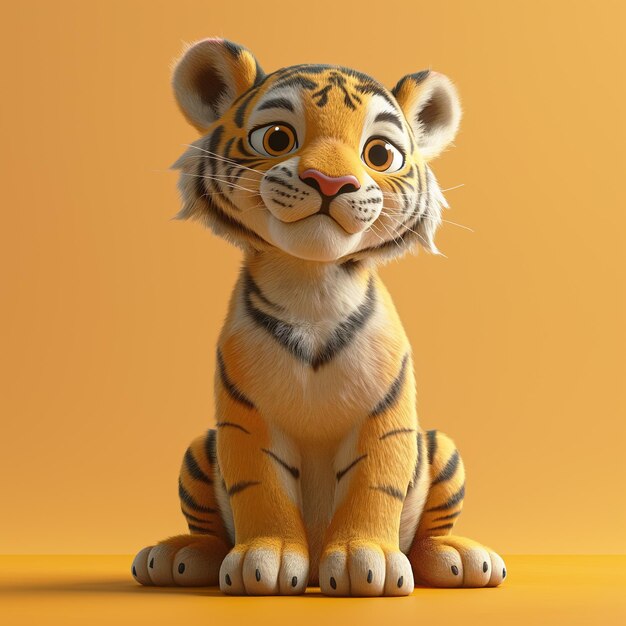 Cute cartoon tiger