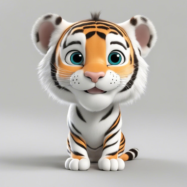 A cute cartoon tiger