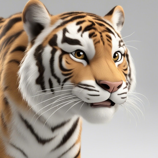 A cute cartoon tiger