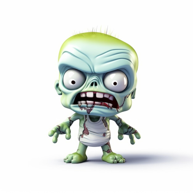 Cute Cartoon Zombie Logo with Distinctive Character Design