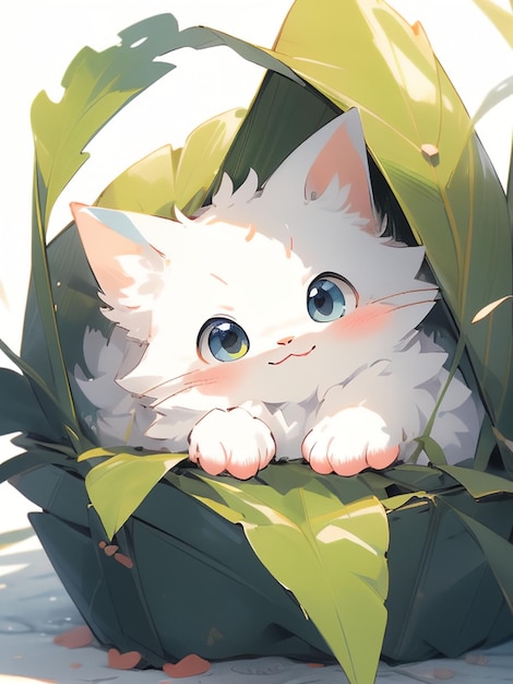 Cute cat anime art styles