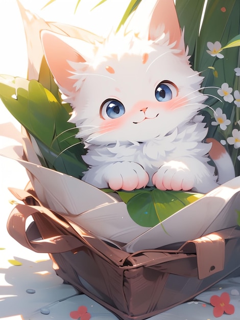 Cute cat anime art styles