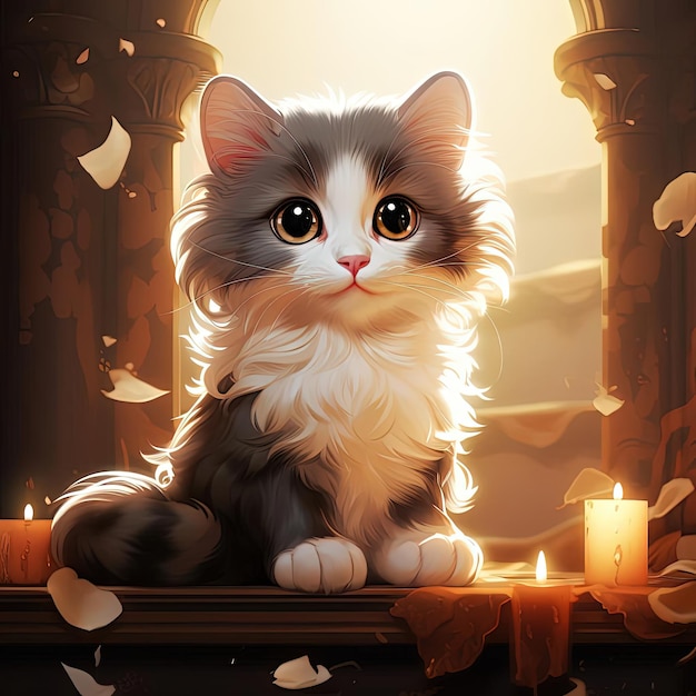 cute cat background