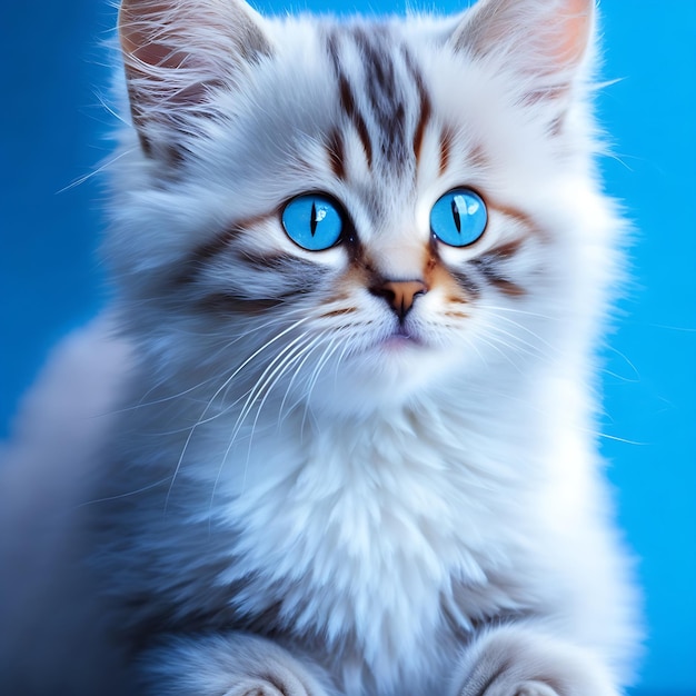 Cute cat blue eyes