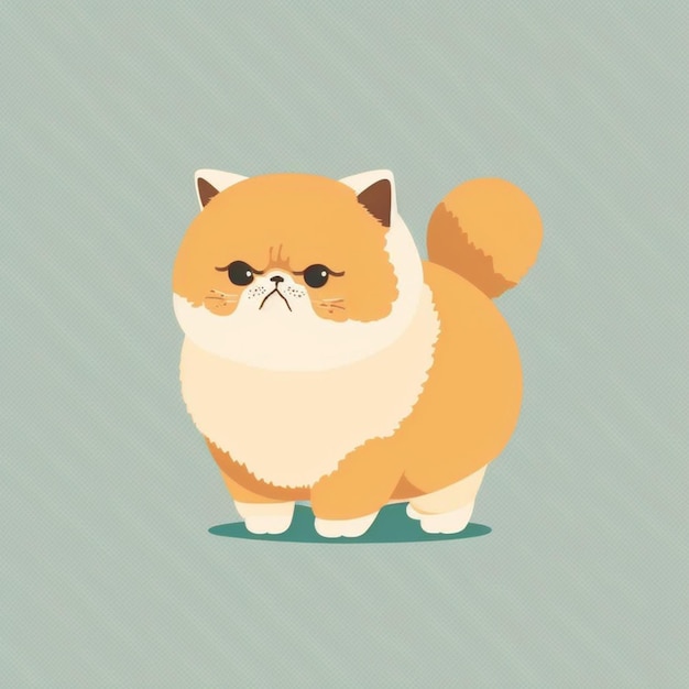 Cute cat cartoon vector icon illustration