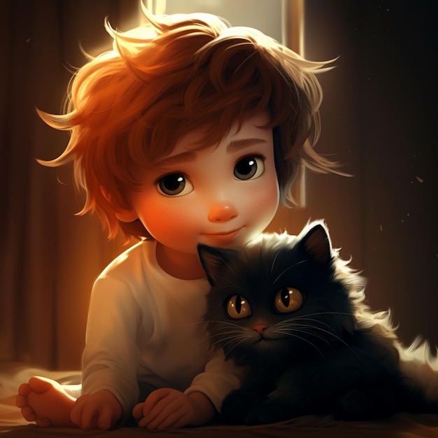 Cute cat cartoon