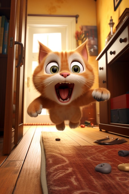 Cute cat cartoon