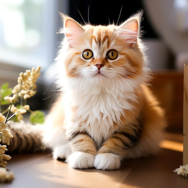 A cute cat generated by ai