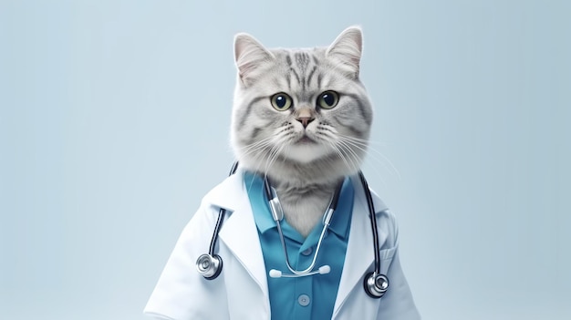 Cute cat healthcare