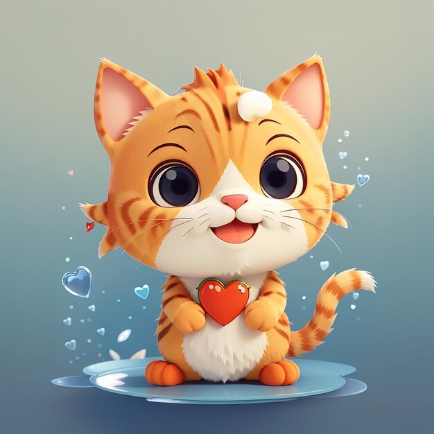 Cute Cat Hug Fish Cartoon Vector Icon Illustration Animal Food Icon Concept Isolated Premium Vector Flat Cartoon Style