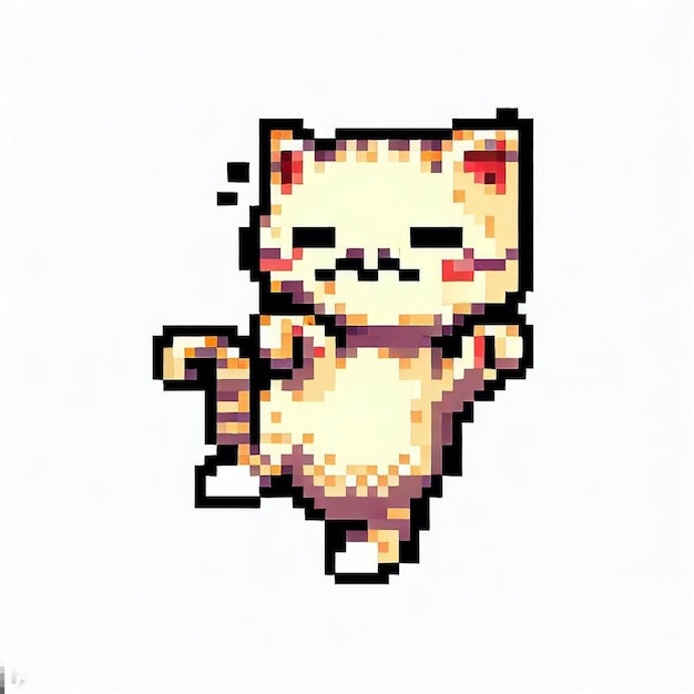 Premium AI Image Cute Cat Pixel Art premium-ai-image-cute-cat-pixel-art