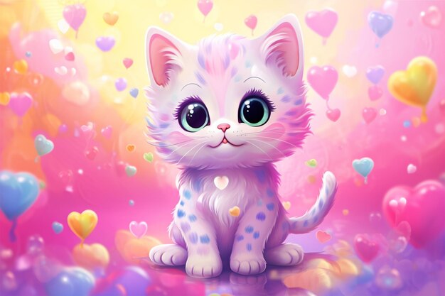 Premium AI Image Cute Cat Sitting premium-ai-image-cute-cat-sitting