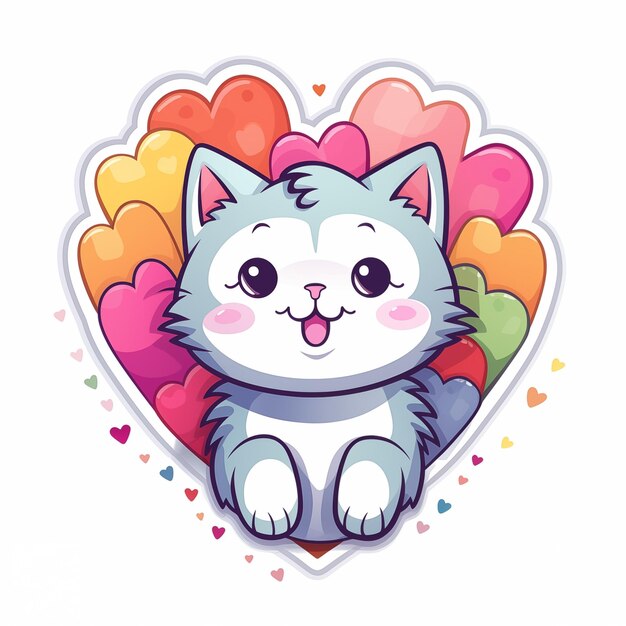 cute cat sticker