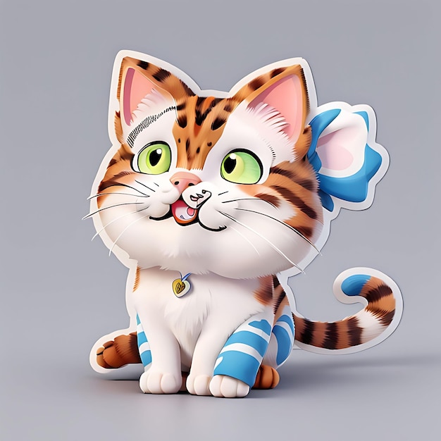 A cute cat sticker