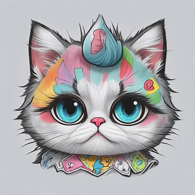 cute cat vector illustration