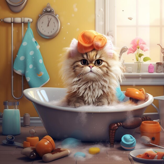 Cute cats in human clothes 8k hd photography