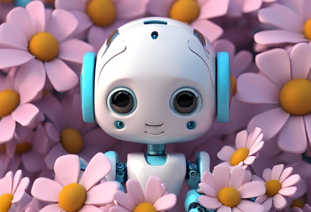 Photo cute character 3d image