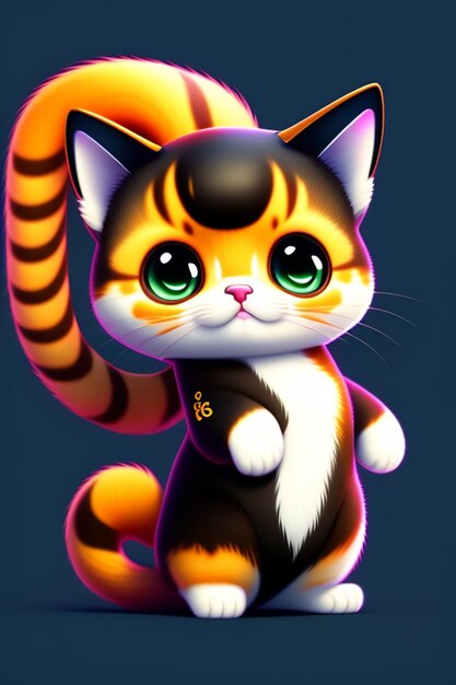 Cute chibi cat dancing 5