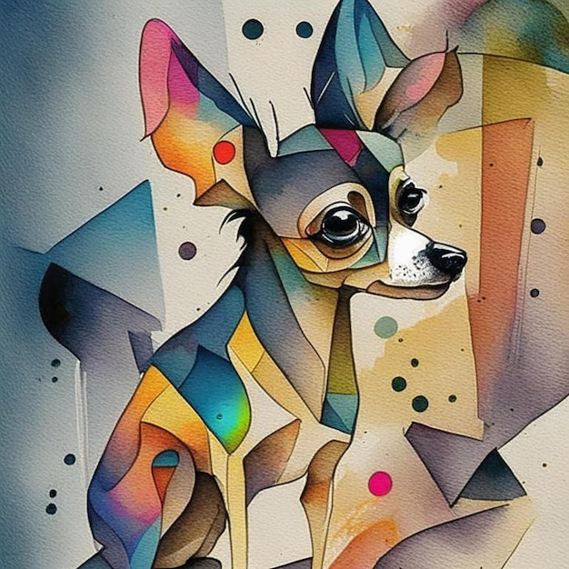 Cute chihuahua dark horse comic style