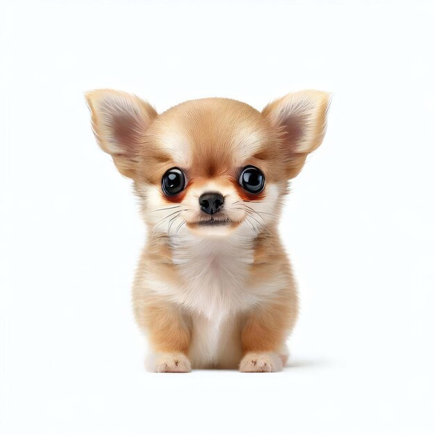 Cute Chihuahua Pup in Focus Generative AI