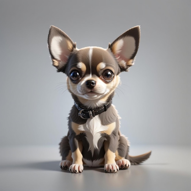 A cute chihuahua with big eyes