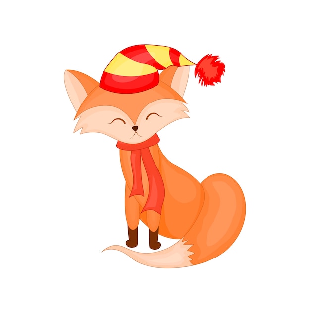 Cute Christmas fox.