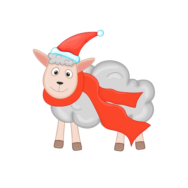 Cute Christmas lamb.