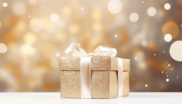 Cute Christmas and New Year Gifts Background