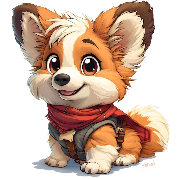 Cute Coco the Corgi Vector image Clipart