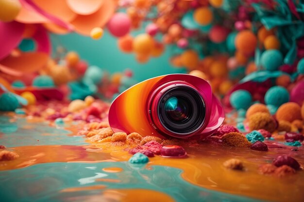 Photo cute colorful abstract background