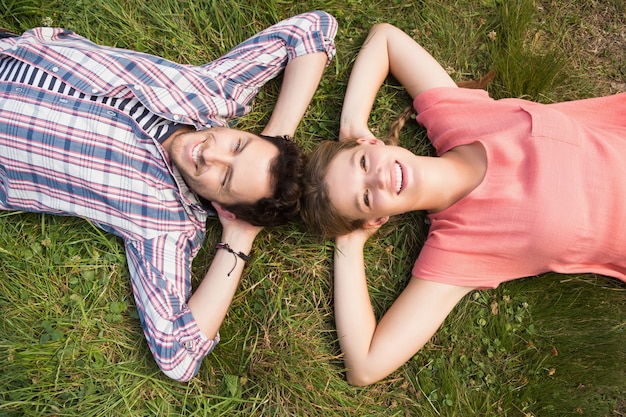 Cute couple in the park