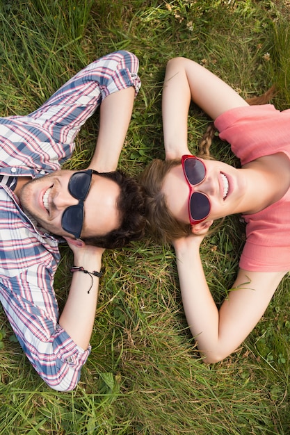 Cute couple in the park