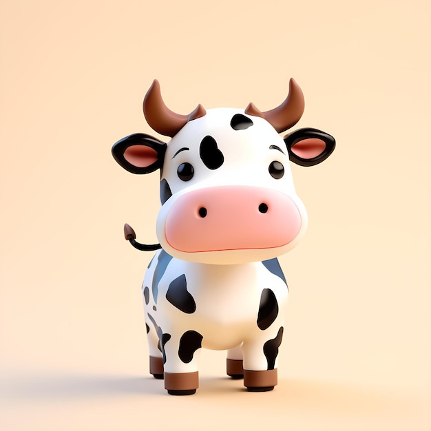 cute cow 3d cartoon