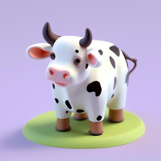 cute cow 3d cartoon