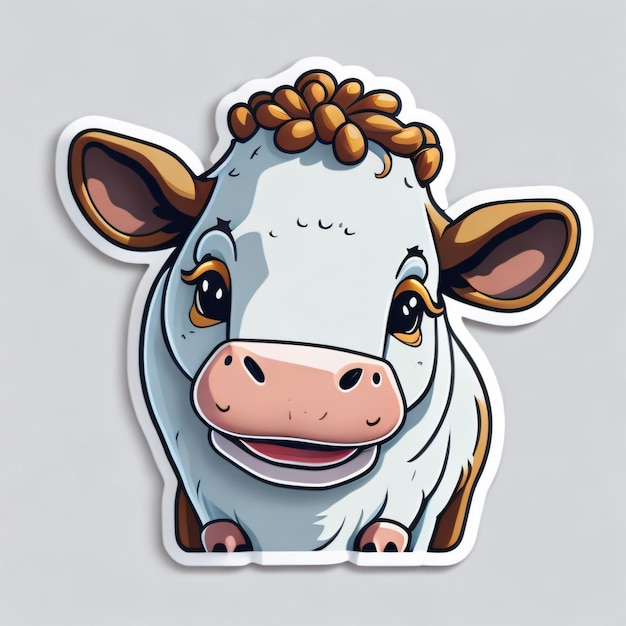 Photo cute cow sticker 8