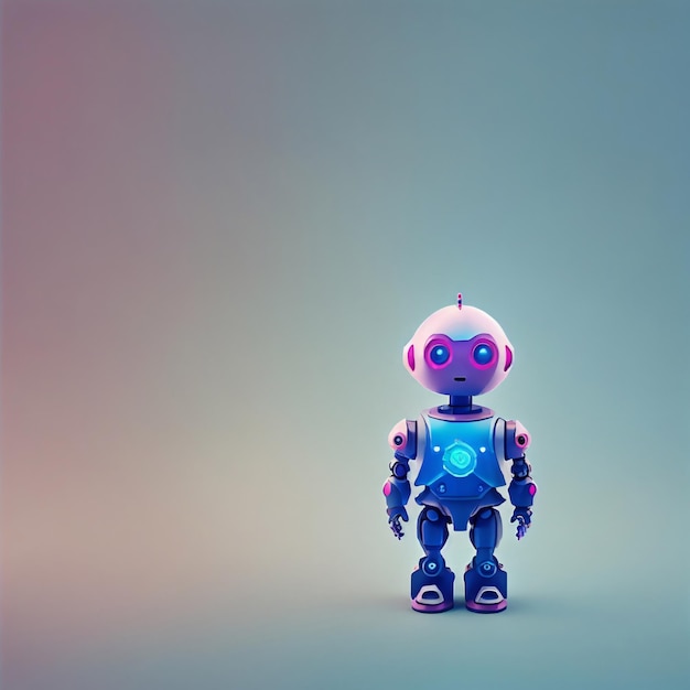 Cute Cyberpunk Robot