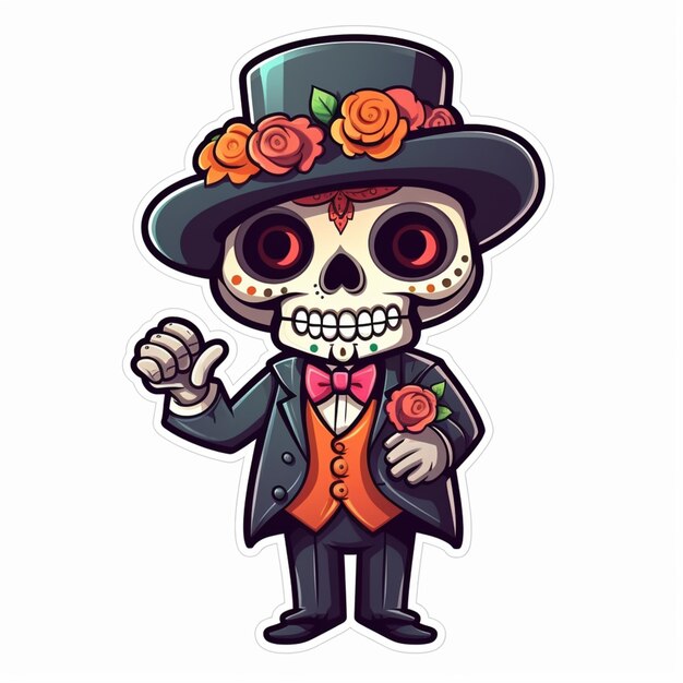 Photo cute day of the dead stickers