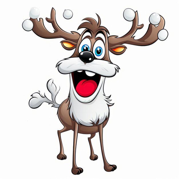 Photo cute deer cartoon