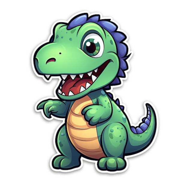 Cute dinosaur sticker