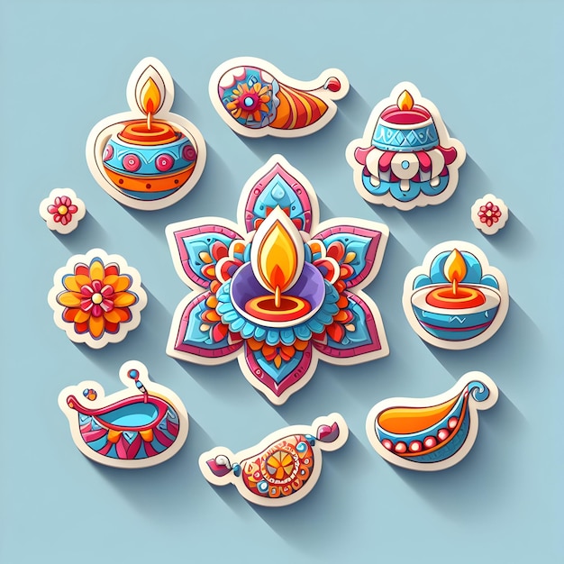 Cute Diwali decoration pattern