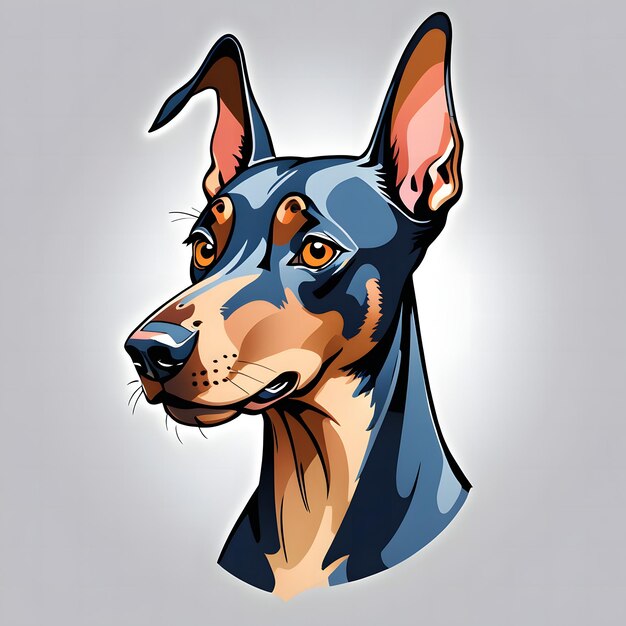 Cute Doberman Pinscher