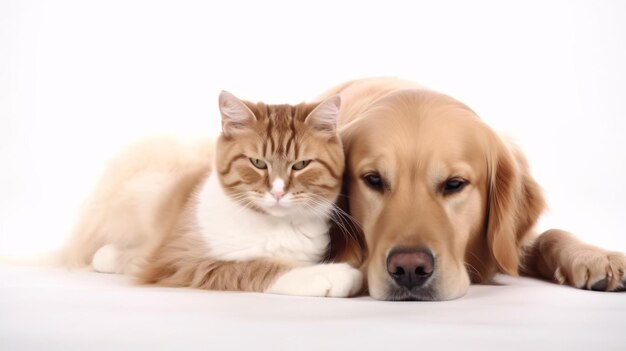 cute dog and cat