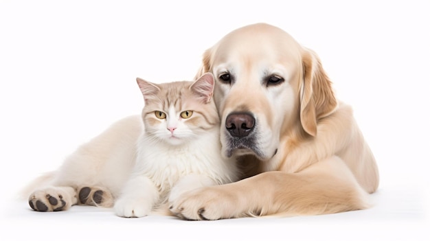 cute dog and cat