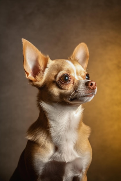 チワワ犬の可愛い犬がポーズをとっています