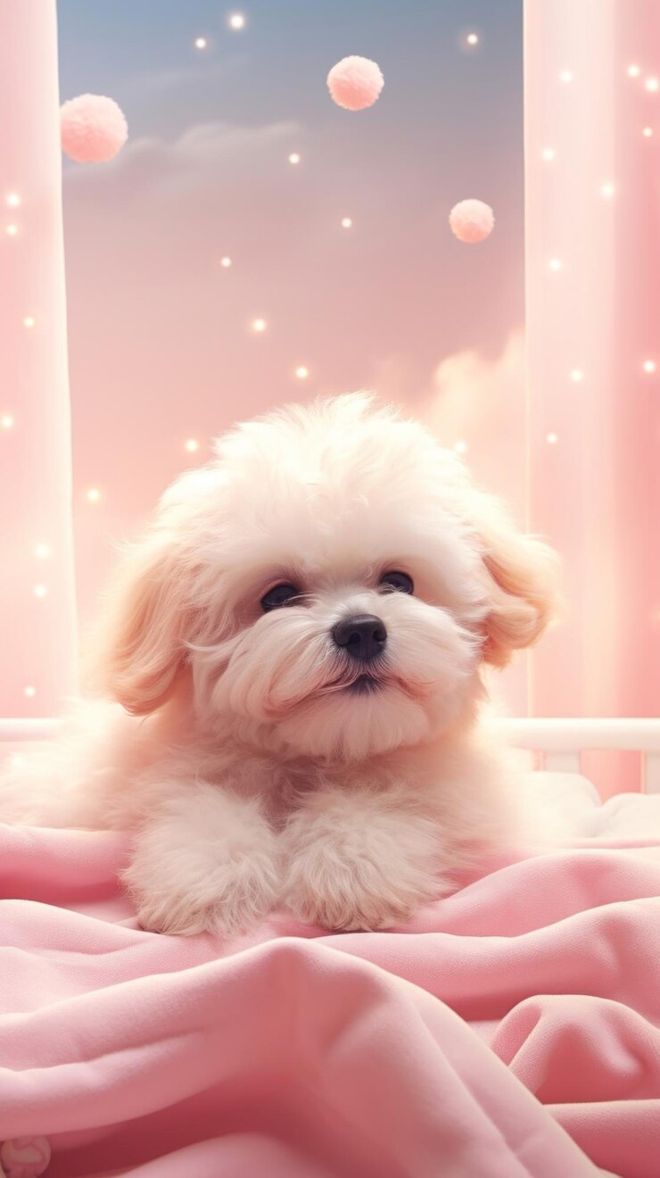 Photo 귀여운 개 꿈꾸는 벽지 포유류 동물 자연