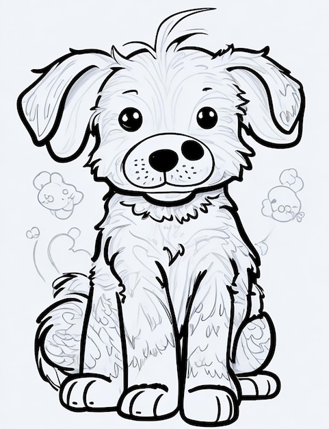 Фото Книжка-раскраска с милой собакой для детей