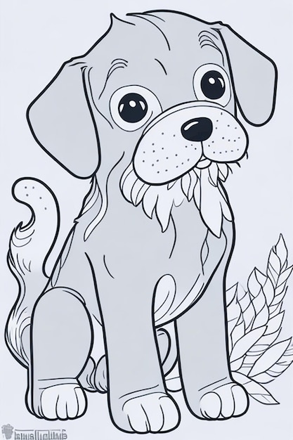 Красивая иллюстрационная книга для собак для детей