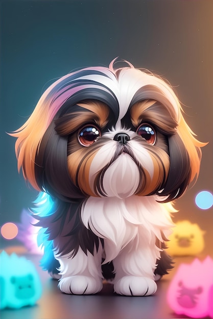 Cute dog illustration cue animals for decor wallart wallpaper class classroom nursery